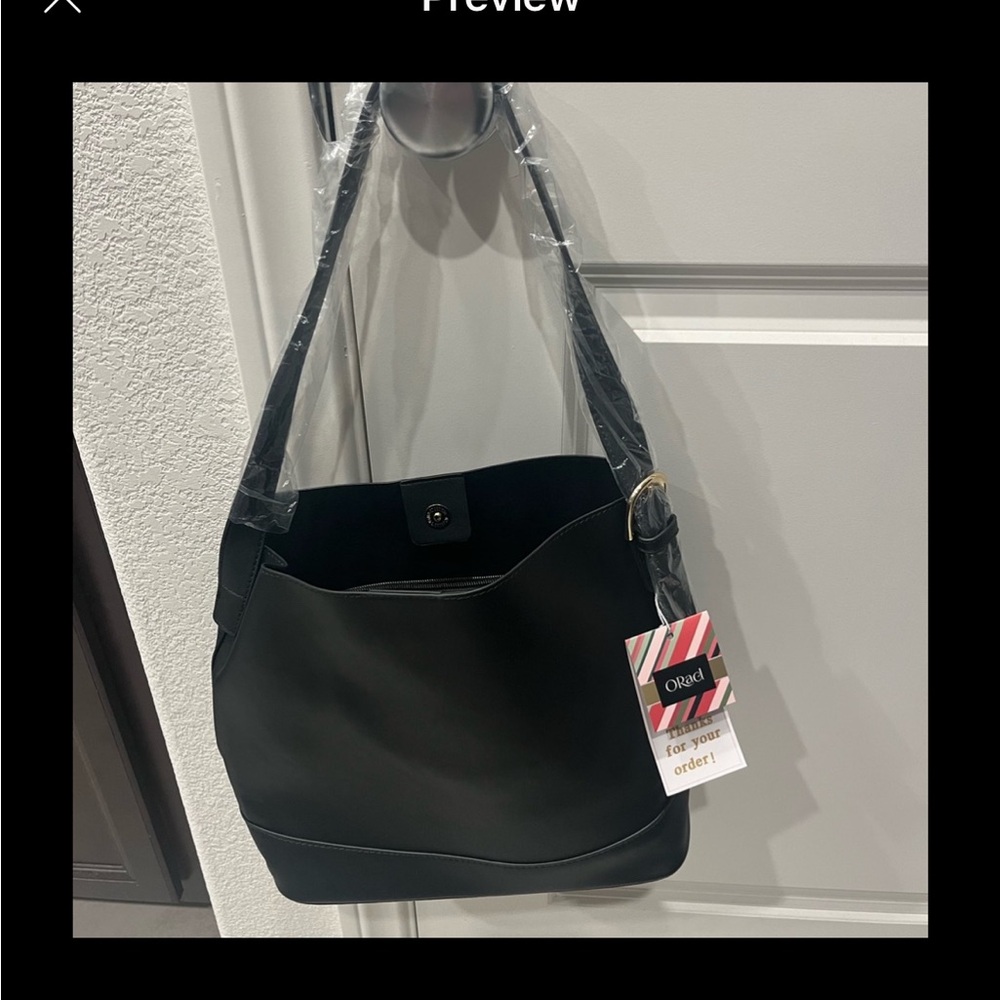 ORAD Black Shoulder Bag